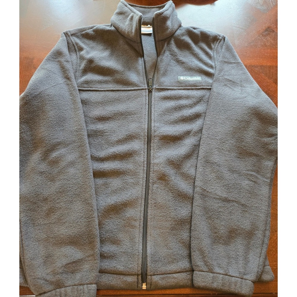 Columbia Mount Grant Fleece Full Zip Jacket Mens Small Charcoal Grey